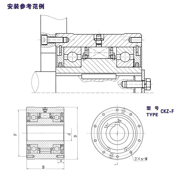 CKZ-F單向楔塊超越91免费版看片結構圖